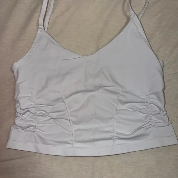 Free People White Ruched Camisole Top - Picture 1 of 3